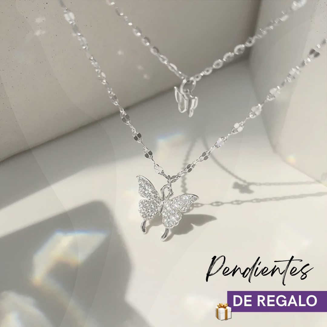 🎁 (PACK 2 Collares doble cadena) "Alas de Vida" - Incluye Regalo