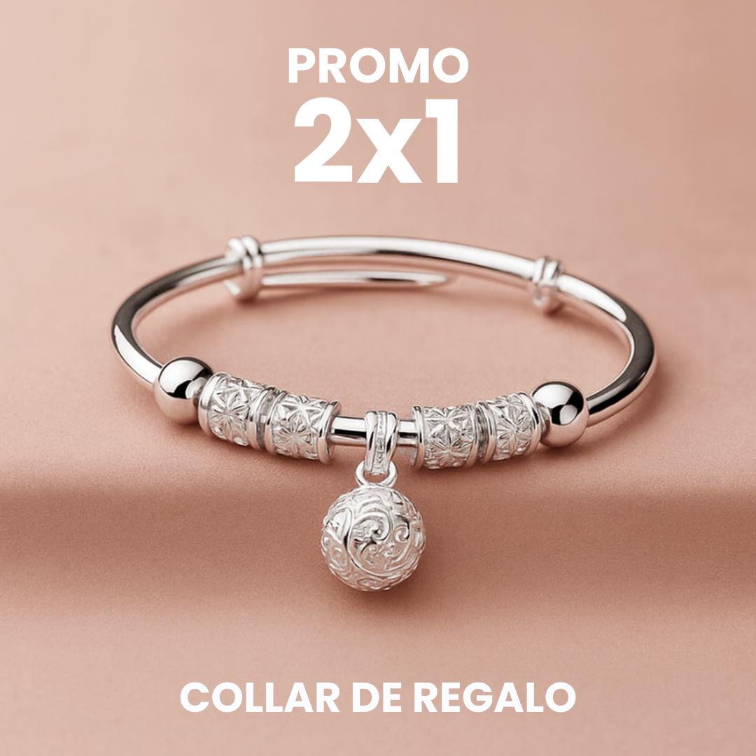 🔔 Llamador de Ángeles — Pack 2 Pulseras + Collar de Plata de Regalo